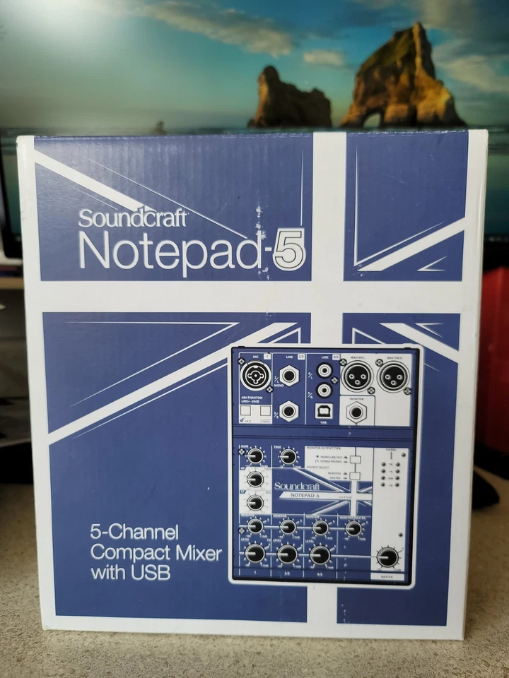 Soundcraft Notepad-5 Channel Podcast Mixer Podcasting Interface w/USB For Mac/PC - Image 2 of 4