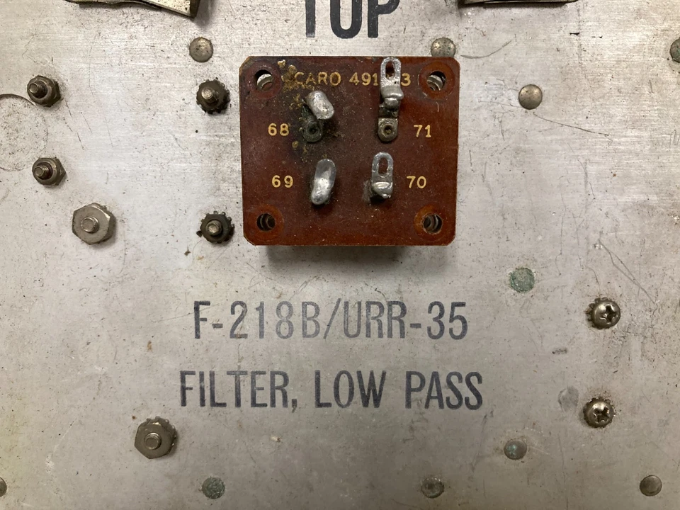 Vintage Military F-218B/URR-35 Low Pass Filter Module Ham Radio Receiver Part - Image 4 of 4