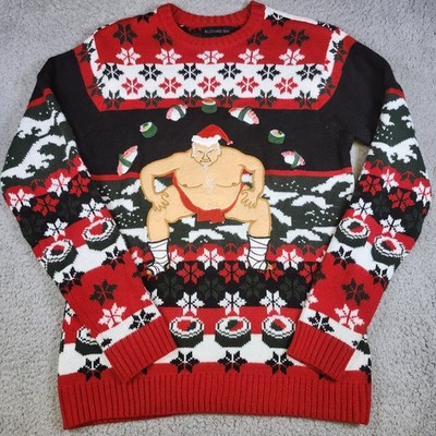 Sushi Sumo Wrestler Blizzard Bay S Ugly Christmas Sweater Japanese Funny Holiday