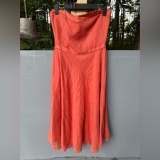 J. Crew Coral Midi Dress