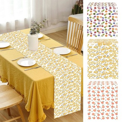 Fruit Table Runner Adds Color To Dining Table Decoration Polyester Tablecloth