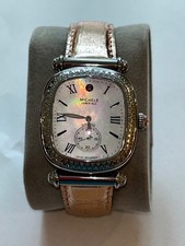 Michele Caber Isle White MOP Dial 140 Diamond...