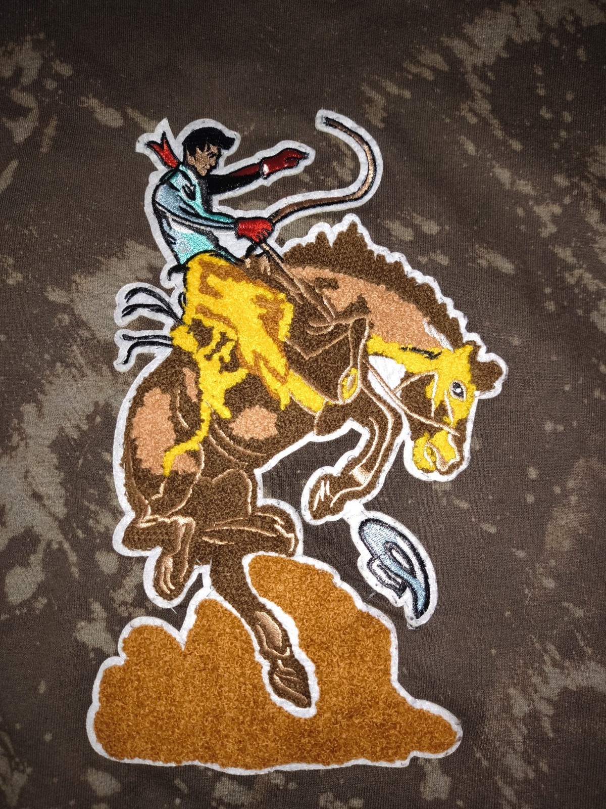 Oversized Bleached Patchwork Sweater  Size 3xl - image 3