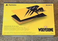 Marvels Wolverine Battle Yellow Limitd Edition PS5 Slim Console Cover Ships ASAP