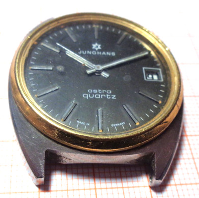 Ältere Quarz Armbanduhr Junghans astra Quarz Kaliber 667.20 defekt MSX