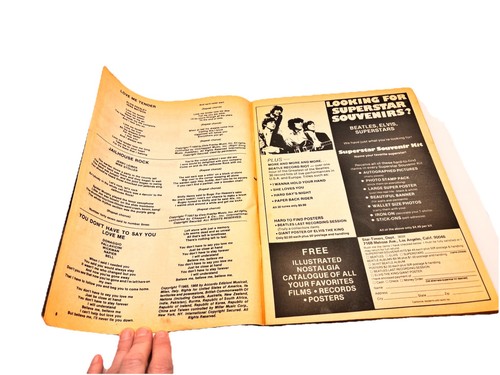 1980s WINTER SONG HITS MAGAZINE TRIBUTE TO ELVIS- ELVIS PRESLEY - VGC 1982 - Picture 12 of 15