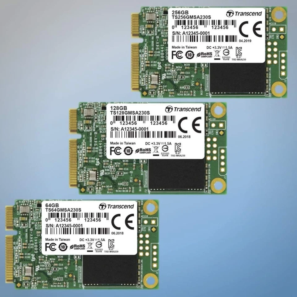 Transcend MSA230S 64 GB SATA III 6 Gb/s mSATA Internal Solid State Drive (SSD) 3 - Image 3 of 4
