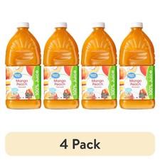  4 pack Mango Peach Flavored, 100 Juice, 64 fl oz