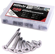 410 Stainless Steel 10 Flat Head Phillips Self Drilling Screws Sheet Metal Tek