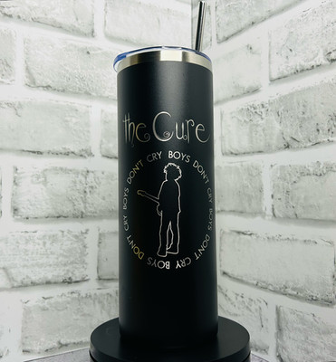 The Cure Laser Engraved 20 oz Stainless Steel Tumbler Mug