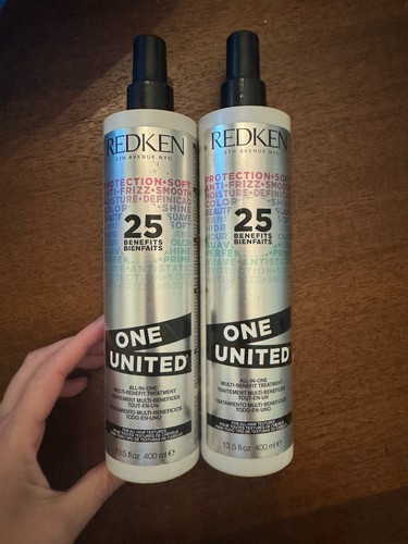 2 Pack REDKEN One United Multi-Benefit Treatment Spray 13.5oz / 400ml NEW