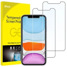 JETech Screen Protector for iPhone 11 and iPhone XR 6.1-Inch, 2-Pack