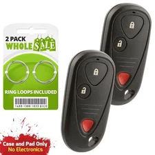 2 Replacement For 2001 2002 2003 2004 2005 2006 Acura MDX Car Key Fob Shell Case