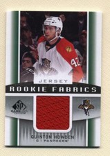 2013-14 SP Game Used Rookie Fabrics Quenton Howden Jersey (Panthers)