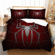 Spider Man Quilt Duvet Cover Bedding Set Kids Pillowcase Single Double Bedding