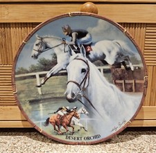 Danbury Mint Desert Orchid Plate Great Racehorse Collection by Melvyn Buckley