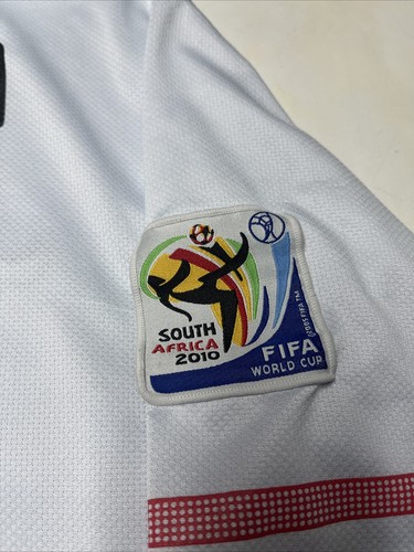 Nike Carlos Bocanegra #3 USMNT 2010 World Cup Soccer Home White Jersey Men SZ XL - Picture 7 of 18