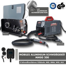 Mauk Multischweißgerät MMSG 200 (Aluminium Schweißfunktion) Inverter MIG MMA WIG