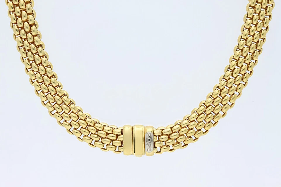 Top Preis Juw. Fope Kette 750 Gelb Gold 18 Karat Deta Schmuck