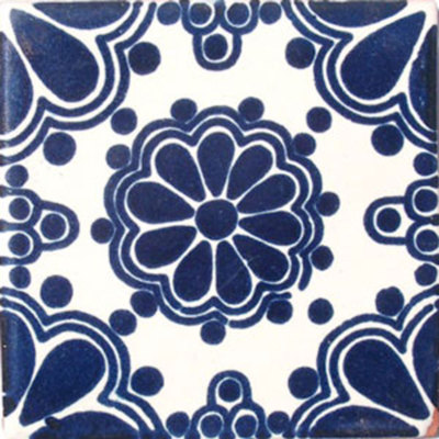 #C028) Mexican Tile sample 4x4 inch, we combine shipping GET  WHAT YOU NEED !!