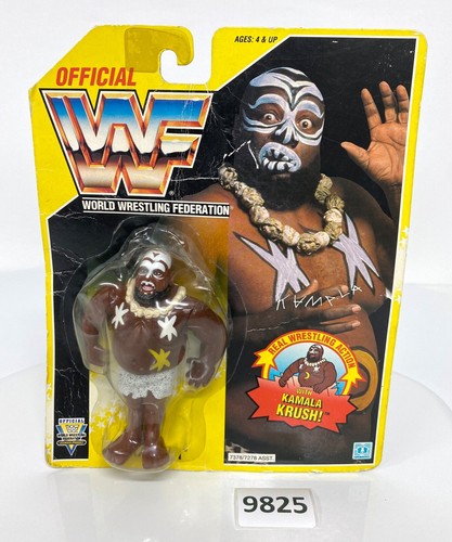 WWF wwe Vintage Wrestler Yellow Card KAMALA the UG...