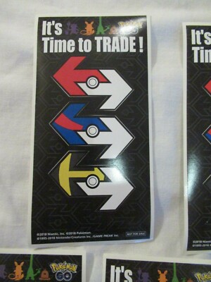 Pokemon GO It s Time to Trade! Aufkleber 