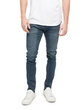 Victorious Men's Washed Basic Super Skinny Fit Stretch Jean Pants DL1000EY