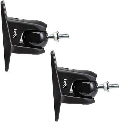 Jumbl, Stainless Steel Speaker Wall Mount Bracket, Pack of 2 (10 Lbs Max)