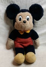 Vintage KNICKERBOCKER 12" MICKEY MOUSE Plush Stuffed Animal Toy