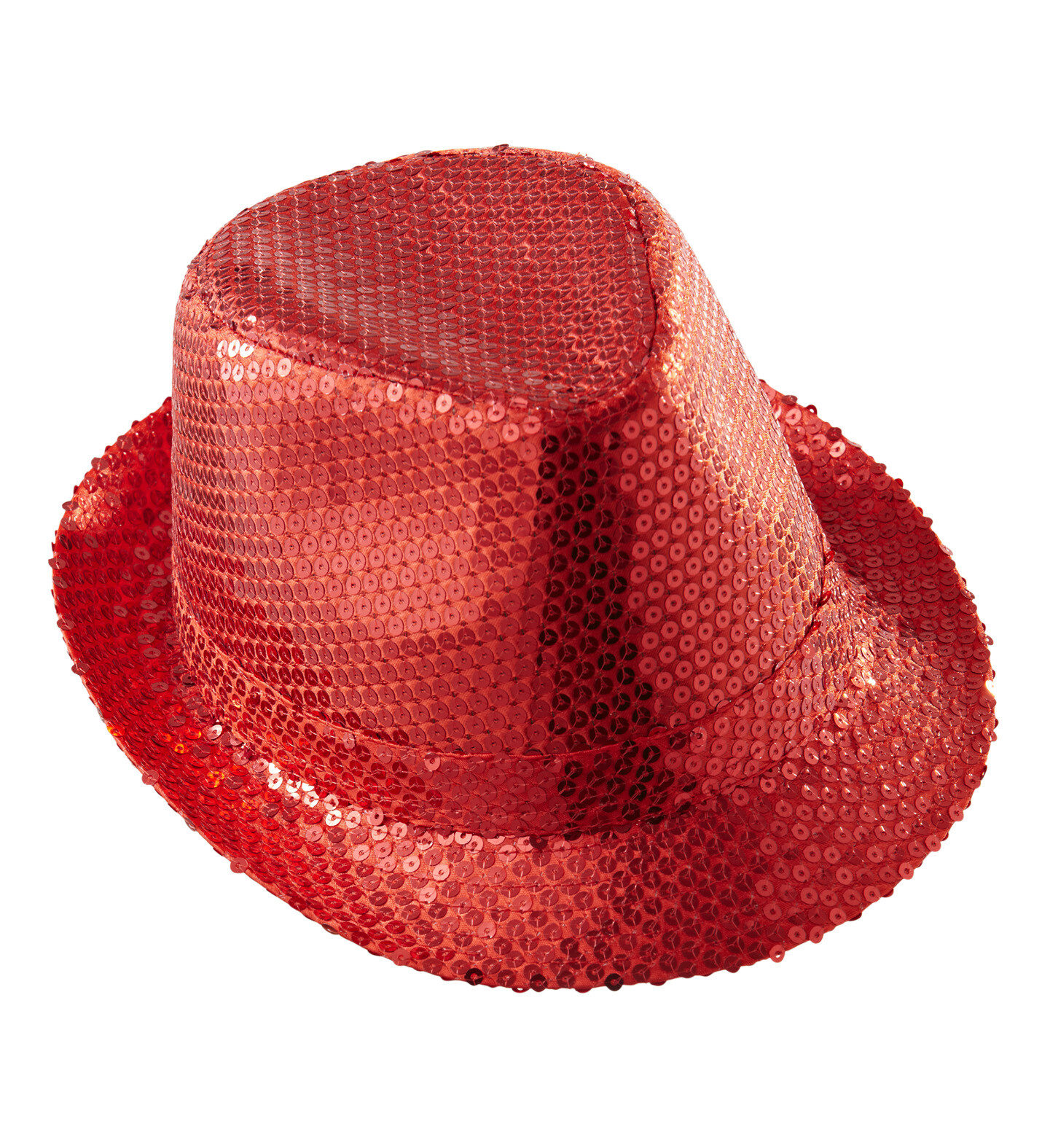 FEDORA/BORSALINO ROSSO IN PAILETTES  CARNEVALE  CAPPELLI