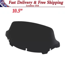 Fit For Harley Touring FLHTK FLHX FLHT 14-22 10.5" Windshield Windscreen Black