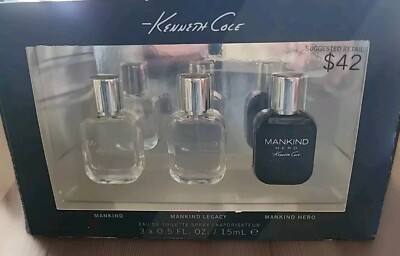 Kenneth Cole Men's 3-Pc. EDT Travel Set -Mankind, Legacy & Hero 0.5 Fl.Oz Ea