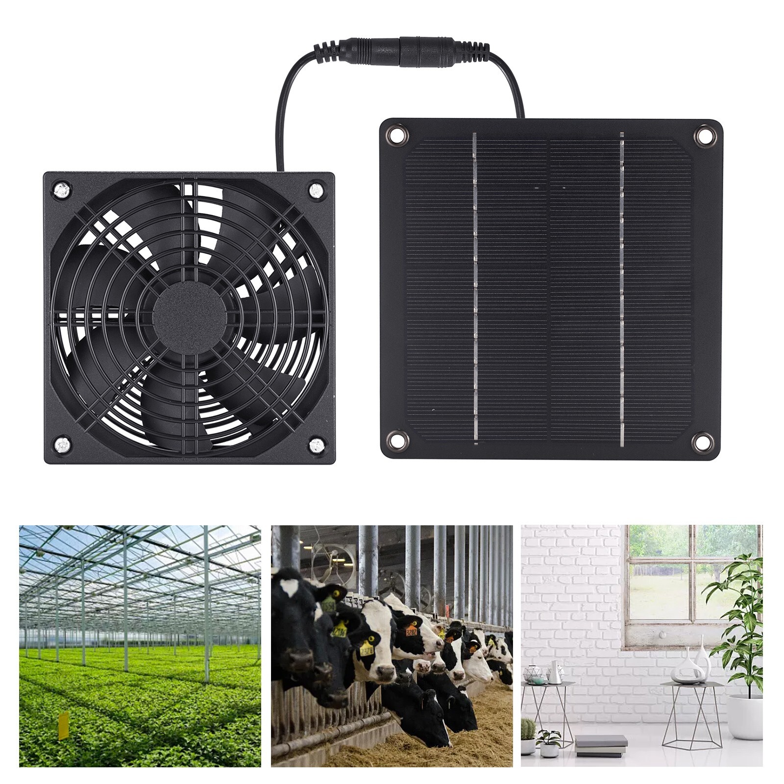 Compact Solar Panel Exhaust Fan for Small Chicken Coop Efficient ...