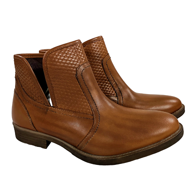Roan Bed Stu Gossip Tan Nappa Ankle Boots Womens 9.5 NEW | eBay display picture 3