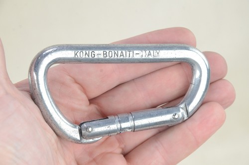 Kong Bonaiti Offset D Kletterkarabiner kg 2300-650 Italien - Vintage 80er Jahre - Bild 10 von 10
