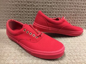 crimson red vans