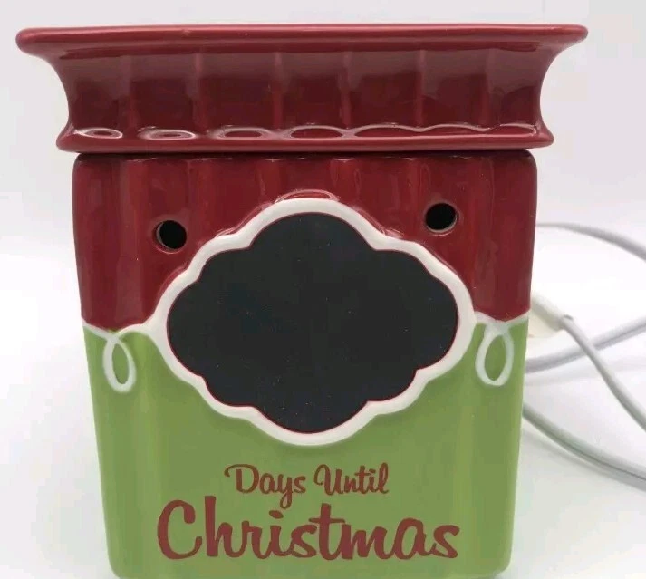 Calentador de cera Scentsy ~ Cuenta regresiva de Navidad ~ Es la temporada ~ Retirado ~ 2010 Foto 3 de 4