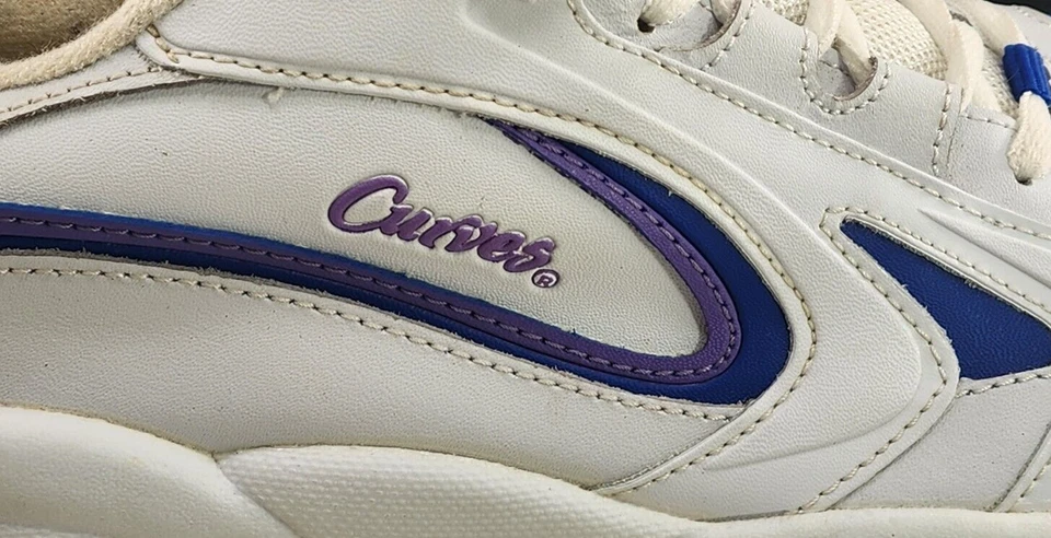 Curves Mujer 2225 Talla 10 Cuero Blanco Tenis Zapatos para Correr Con Cordones Foto 2 de 4