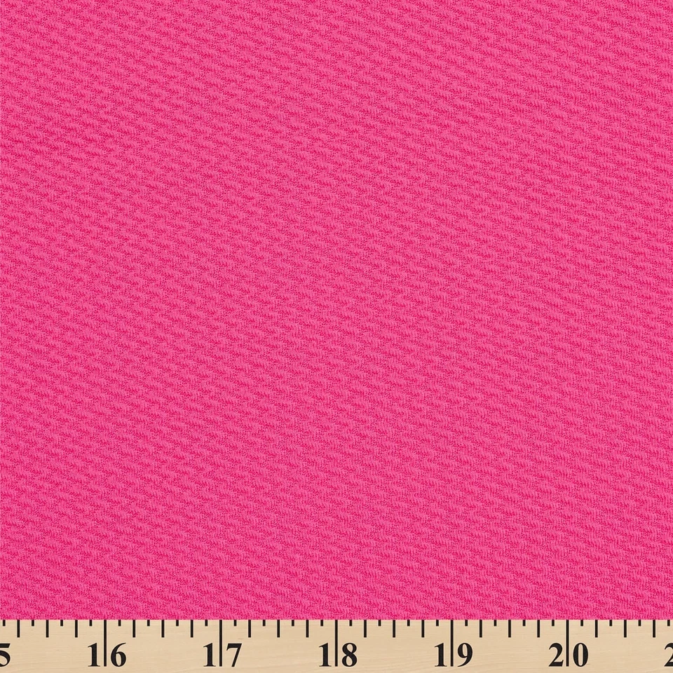 Neon Fuchsia Pink Bullet Stretch Sewing Fabric 1.2 yd 60" soft textured SECONDS - Image 3 of 4