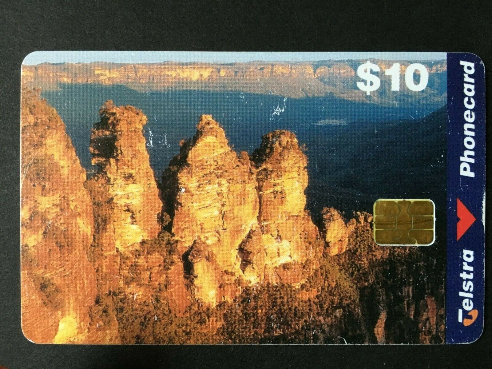 Telstra Blue Mountains Iconic Three Sisters $10 Phonecard  Fine used