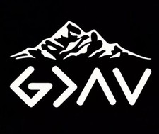 Mountains God Is Greater Than High Low Ups Downs Car Sticker Decal Jesus