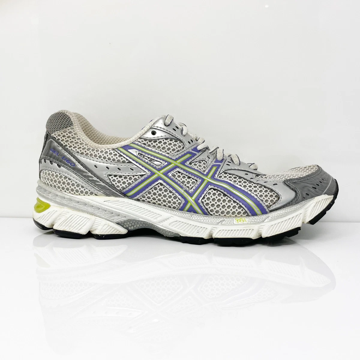 Asics Womens Gel 1160 T0J8N Silver Running Shoes Sneakers Size 8