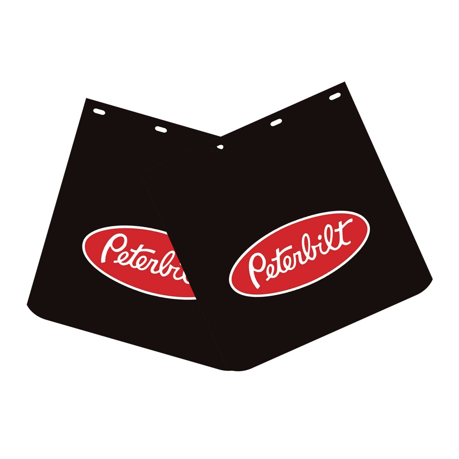 24x24 Heavy Duty Black Mud Flaps for Semi Trucks Trailers 2-Pack