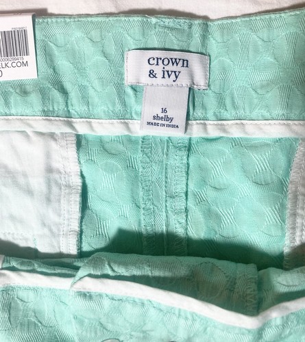 Crown & Ivy Women’s 16 Shelby Mint NWT - Picture 8 of 13