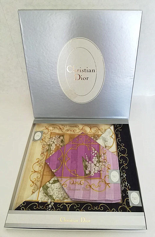 Christian Dior Authentique Foulard Unisexe Femme Soie Classique Luxe Multicolore #7