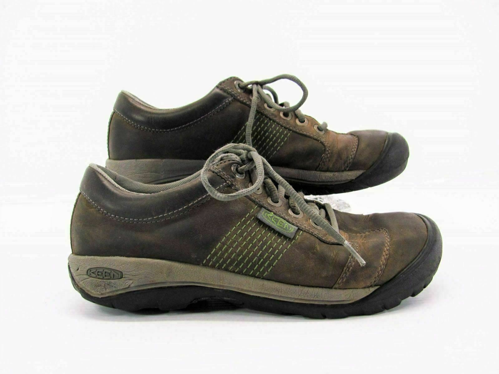 Scarpa uomo Keen Austin taglia 9M marrone Oxford passeggio escursionismo atletica usata qp