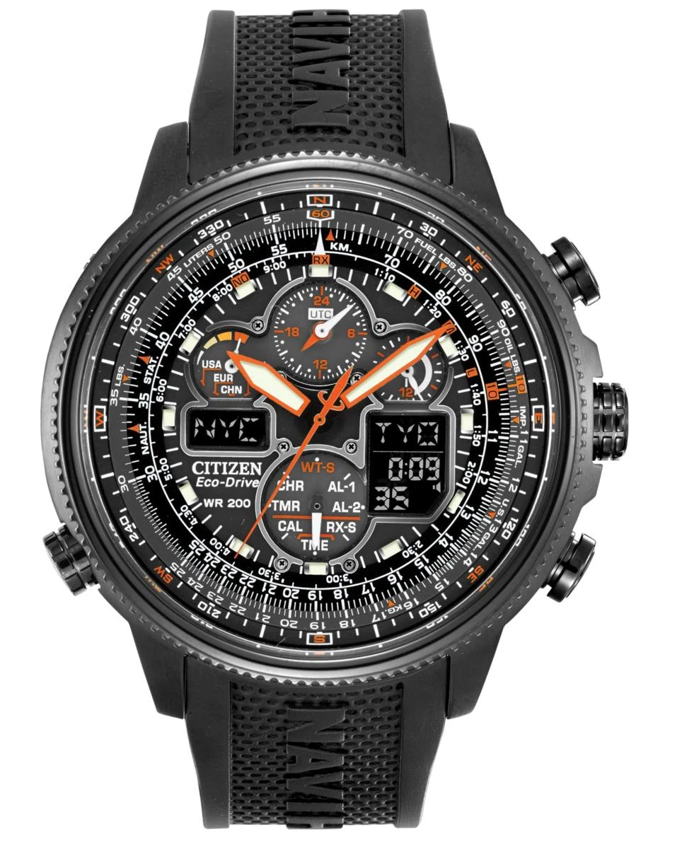 Citizen Navihawk Promaster Alarm A-T Men's Watch Polyurethane Strap JY8035-04E