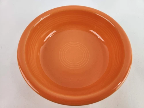 Fiesta Tangerine Medium 7" Cereal Bowl Orange Fiestaware Preowned Unused