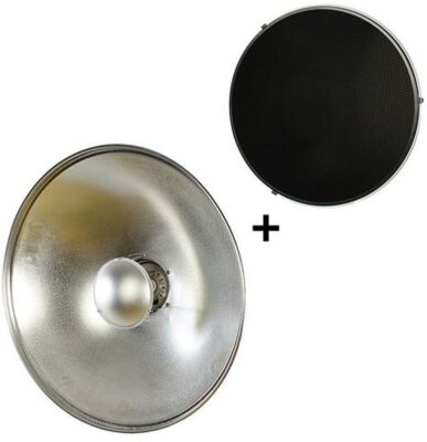 StudioKing Beauty Dish SK-BD700 Silber 70cm mit Waben