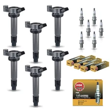 6PC Ignition Coil & 6PC NGK Platinum Spark Plug for 04-06 Toyota Sienna V6 3.3L